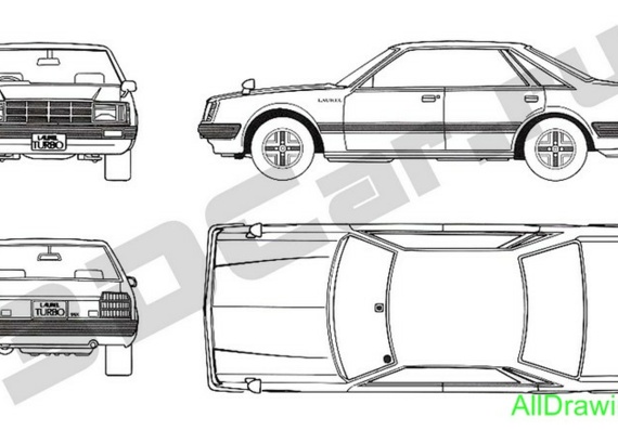 Nissan Laurel C31 2000SGX - car drawings (figures)